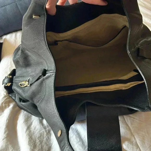 Bulgari Chandra Black Leather Tote Bag, bought new, good used condition. - Picture 11 of 14